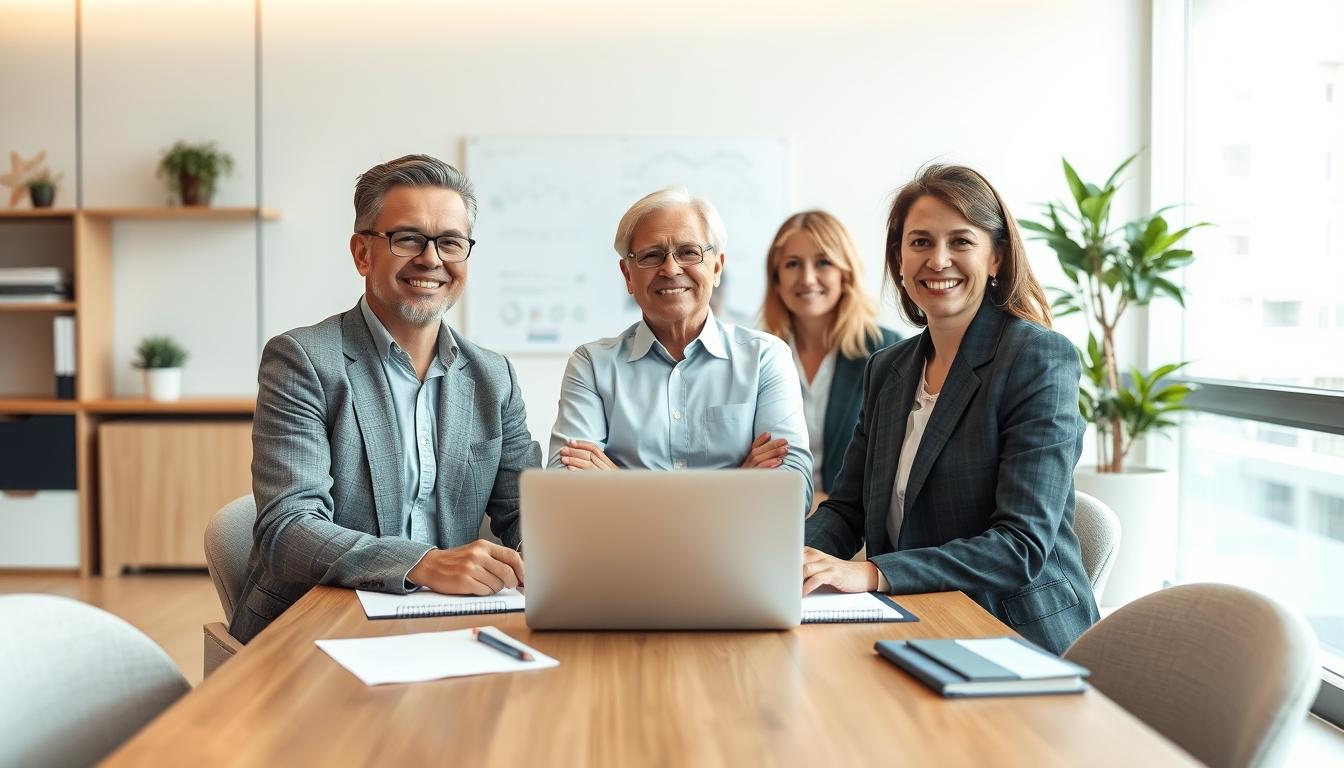 Family elder care planning discussion